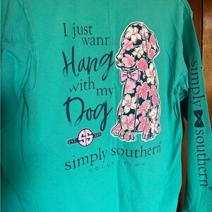 Simply Southern Teal Long Sleeve T-Shirt